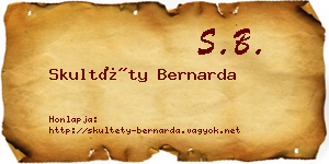 Skultéty Bernarda névjegykártya